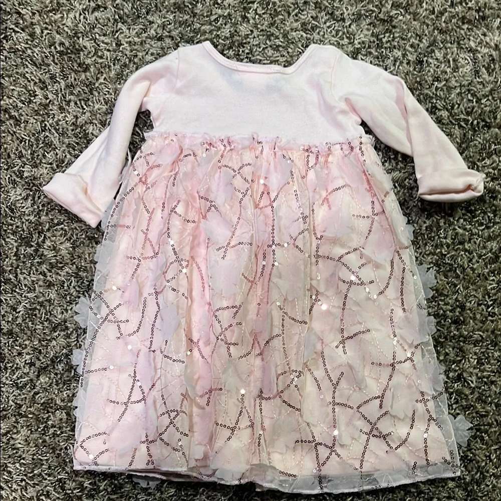 Pink Floral Baby Dress